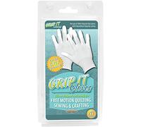 Sullivans Grip Gloves for Free Motion Quilting Medium, Acrylic, Multicoloured, M (Pack of 2)