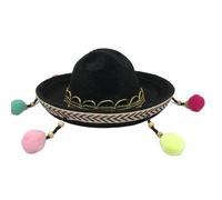 Sullosing Sombrero Hats With Adjustable Chin Strap, Mexican Party Favors Decorations Mini Sombrero For Fiesta Carnival Summer Party Decorations Adults Teens(6)