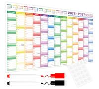 SULOLI 2026 Wall Planner,A1 Yearly Wall Calendar 2026 Large Year Planner UK for Staff Office(85X58CM)