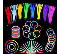 SULOLI 45PCS Glow Sticks Party Pack Neon Glowsticks Kids Glow Bracelets Dark Party Supplies