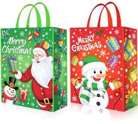 SULOLI Extra Large Gift Christmas Bag,2PCS Jumbo Christmas Sacks Extra Large Xmas Gift Bags(19.2 x 6.6 x 25.5 Inch)