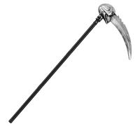 SULOLI Grim Reaper Scythe,Plastic Scythe Halloween Sickle Prop | 94 x 36.5 cm Plastic Blade with Skull Detail, Death Harvester Design, Fancy Dress Play, Trick or Treat Parties