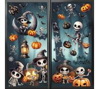 SULOLI Halloween Decorations,Halloween Window Stickers Reusable Window Decorations Stickers Window Clings Window Decals
