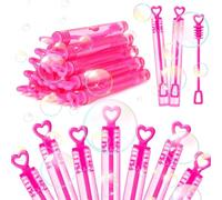 SULOLI Mini Bubble Wands,20PCS Wedding Bubbles for Guests Heart Bubbles Hen Party Bag Fillers Hen Do Gift Bags Fillers Valentines Party Favours