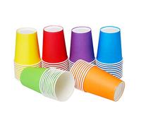 SULOLI Paper Cups,60PCS 9 OZ Party Disposable Cups Multicolor Paper Cup for DIY and Party Supplies (Assorted Colors)