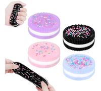 SULOLI Taba Squishy,4PCS Squishy Stress Toys Stress Relief Toys Fufu Squishy Pinching Biscuit Simulation Toy