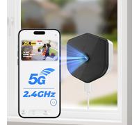 Suloron 3MP 2K Window Camera Indoor 2.4GHz & 5GHz WiFi Window Cameras for Home Security Looking Outside with 24/7 Recording, AI Color Night Vision, Motion Detection, Anti-Glare, Anti-Reflection