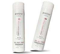 Sulphate Free Shampoo and Conditioner Set Salt Free Sodium Chloride Free for Keratin Treated, Coloured and Curly Hair, Hair Extensions, Anti Frizz Hydrating pH Balanced Vegan 500ml