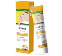 Sulphur Cream-20g, Sulfur Ointment, Antifungals Der'matitis Cream, Anti Itch Creams, Mos'quitos Bite Relief, Scabies Treatments, Soothing Moisturizer, for Various Skin Types