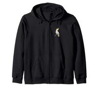 Sulphur-Crested Cockatoo Birdlover Birdwatcher Birding Bird Zip Hoodie