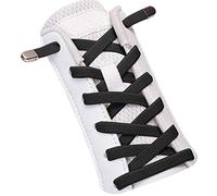 SULPO Elastic laces with metal tip without ties - No tie shoe laces adult and kids - Elastic laces for trainers, sneakers, work and sports shoes - One Size - Adjustable