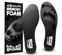 SULPO Memory Foam Insoles - Cushioned Insoles - Inner Soles for Men & Women - Comfortable Support for Size 6 UK W