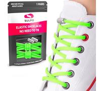 SULPO Round Elastic Laces Without Ties - No Tie Shoe Laces Adult And Kids - Silicone Elastic Laces For Trainers, Sneakers, Converse And Work Shoes - No Tie Laces With Metal Quick-release Buckles