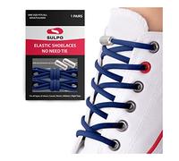 SULPO Round Elastic Laces Without Ties - No Tie Shoe Laces Adult And Kids - Silicone Elastic Laces For Trainers, Sneakers, Converse And Work Shoes - No Tie Laces With Metal Quick-release Buckles