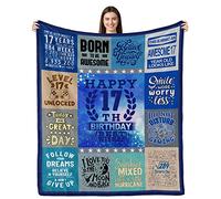 Sulpoie 17 Year Old Boy Gift Ideas, 17th Birthday Gifts for Boys, Birthday Gifts for 17 Year Old Boys, 17th Birthday Decorations for Teen Boys Throw Blanket 50"x60"