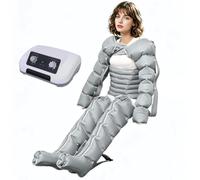 SULQING 6 Cavity Leg Compression Therapy Machine, Pressotherapy And Lymphatic Drainage Massager with Customisable Pressure and 0-30 Minute Timer, Boosting Circulation and Relieving Fatigue