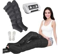 SULQING 6 Cavity Pressotherapy Boots︱Pressotherapy and Lymphatic Drainage︱ Electric Air Compression Massager Machine︱ Lymphoedema Treatment for Legs︱ Recovery Boots (2legs)