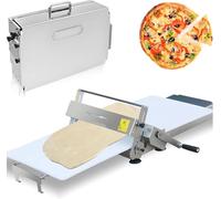 SULQING Commercial Folding Dough Sheeter︱Manual Pasta Sheet︱Stainless Steel Counter Top Dough Rolling Machine︱Foldable Dough Laminator︱for Croissant Baking/Pastry/Pasta