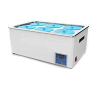 SULQING Digital Thermostatic Lab Water Bath, Stainless Steel Inner Digital Display Water Bath Lab Equipment, Temperature Range:+10-100℃, Adjustable Protective Cover Lid