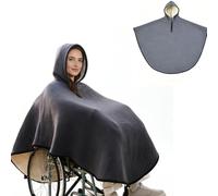 SULQING Fleece-Lined Windproof Thermal Cape Blanket︱Winter Poncho Lined Cape For Men's & Women's︱Windproof Univl Cold Weather Accessory Ersa︱Warm Wheelchair Blanket Poncho With Hood
