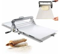 SULQING Manual Foldable Dough Sheeter︱Stainless Steel Dough Press & Croissant Laminator for Home Commercial Bakeries,Pizza︱Upgrade Foldable Pastry Roller with Adjustable Thickness 0-25mm