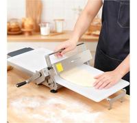 SULQING Manual Folding Dough Sheeter Machine︱Stainless Steel Pastry Roller︱with Adjustable Thickness︱for Bakery,Pizza,Croissant︱Commercial & Home Use