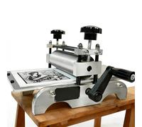 SULQING Professional Printmaking Etching Machine︱Engraving Printing Press With Adjustable Roller Height︱Engraving Machine For Metal︱Easy To Use︱For The Production Of Paper Wood And Copper Engravings