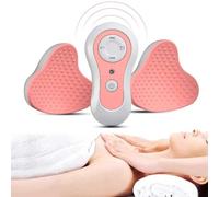 SULQING USB Wireless Breast Massager, 4 Gear Mode Electric Massage Enlargement Enhancer for Accelerate Blood Circulation Enlargement Anti Sagging, Pink