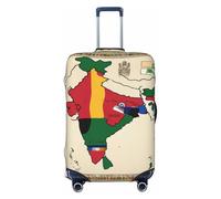 Sultanate of Delhi Map with 02 Print Travel Luggage Cover Suitcase Cover Protector Suitcase Washable Baggage Covers Anti-Scratch