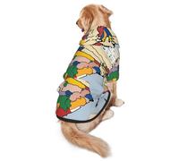 Sultanate of Delhi Territory Map Dog Hoodie for Medium Large Dogs, Warm Soft Pet Sweatshirt, Easy to Wear Jumper Clothes