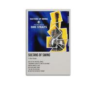 Sultans of Swing by Dire Straits Poster Wall Art Aesthetic Cover Poster Design Painting for Living Room Bed Room 12x18inch(30x45cm) Unframe-style