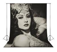 Sultry Burlesque Dancer Jewelled Costume Old Hollywood - 17, X 22, Fine Art Print-1 Photography Cloth56x118inch(142x300cm)