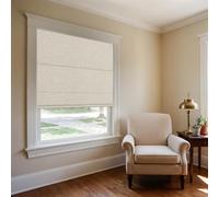Sulugood No Drill Roman Shades,70％ Blackout-Beige,23" W x 64" H