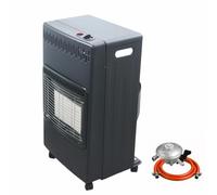 Sulwena 4.2kW Gas Heater Portable Gas Heaters with 3 Heating Settings | Foldable Indoor Gas Heater with Oxygen Depletion Sensor, Wheels, Regulator, Hose for Home, Office, Garage, Workshop