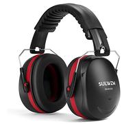 SULWZM Hearing Protection Ear Muffs,NRR 28db Noise Cancelling for Shooting, Mowing, Construction,Red