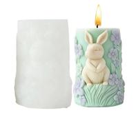 Sulxyi Candle Making Molds,Rabbit Reusable Easy Release Tool,Easter Candle Making Mold - for Friends Students Adults Men Women Easter Birthday Party Home Indoor