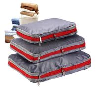 Sulxyi Compression Packing Cubes for Travel, Large Capacity Waterproof Storage Organizer - Lightweight Packing Bags | for Adults Men Home Indoor Outdoor Travel Business Trip Clothes Luggage