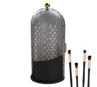 Sulxyi Cosmetics Makeup Brush Organizer - Cosmetic Display Cases 360°Rotating | Makeup Brush Holder Large Capacity Organizer