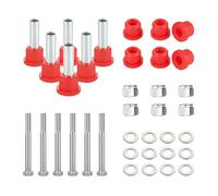 Sulxyi Front Bushing Kit for Club,with Screws Long-lasting Red Rubber Sports Supplies - Golf Cart Body Kit | for Group Entertainment Travel Home Court Backyard Daily Indoor Outdoor Garage