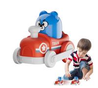 Sulxyi Push and Go Car - Press to Go Pull-Back Bear Vehicle | Interactive Push Play Vehicle Toys - for Kids Boys Girls Travel Bedroom Homeschool Classroom Preschool Birthday