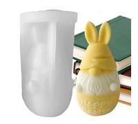 Sulxyi Silicone Easter Molds - Bunny Gnome Spring Candle Mold,Gypsum DIY Mould - for Resin Craft Plaster Ornament Cake Decoration Candy Chocolate Home Accent DIY Lovers Family Friends