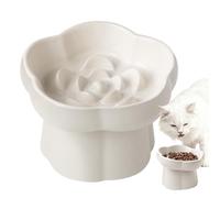 Sulxyi Slow Cat Feeder Bowl - Elevated Licking Puzzle Bowl for Pet | Cat Raised Slow Feeder,for Indoor Outdoor Home Travel Kitchen Living Room Camping Balcony