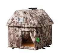 Sulxyi Stray Cat Shelter - Foldable Soft Pad Insulated Pet House - Stray Cat Warm Shelter Enclosure,for Community Balcony Garden Yard Lawn Roadside Garage Park
