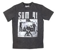 Sum 41 Box Photo Limited Edition 999 Only Premium Wash T Shirt L Charcoal