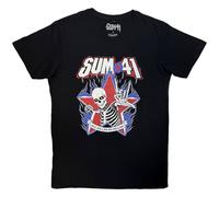 Sum 41 Men's All Killer No Filler Skeleton T-Shirt in Black | Size: Large Sum 41 Black L