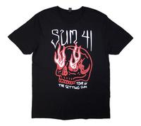 Sum 41 Men's Tour ´24 Skull Back Print T-Shirt in Black | Size: Medium Sum 41 Black M