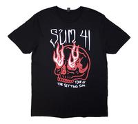 Sum 41 Men's Tour ´24 Skull Back Print T-Shirt in Black | Size: XL Sum 41 Black XL