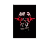 Sum 41 Poster Art 13 Voices Album Artwork Music Wall Decor for Fans Punk Rock Home Decor Unique Gift Idea for Music Lovers Vintage Style Print Band Merchandise Gift 16x24inch(40x60cm) Unframed