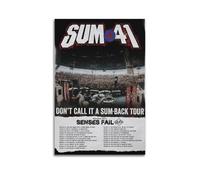 SUM 41 Print Album Cover Signed Limited Poster,Music Cover Posters,Pop Hip Hop Rap Singer Star Music Poster Aesthetic Canvas Wall Art for Girl And Boy Teens Dorm Decor 12x18inch(30x45cm) Unframe-style
