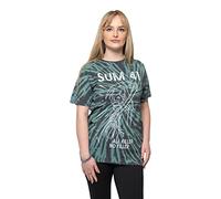 Sum 41 Sum41 Reaper Unisex Green Dip-Dye T-Shirt, M